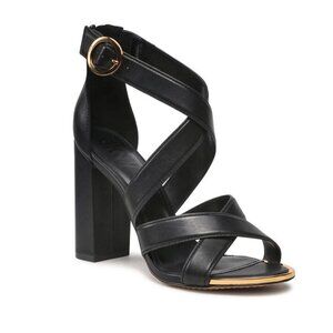 DKNY Women's Black Strappy Heeled Sandal Size: 8.5M